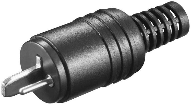 Goobay 11241 Speaker plug - with screw connection and cable protector, black