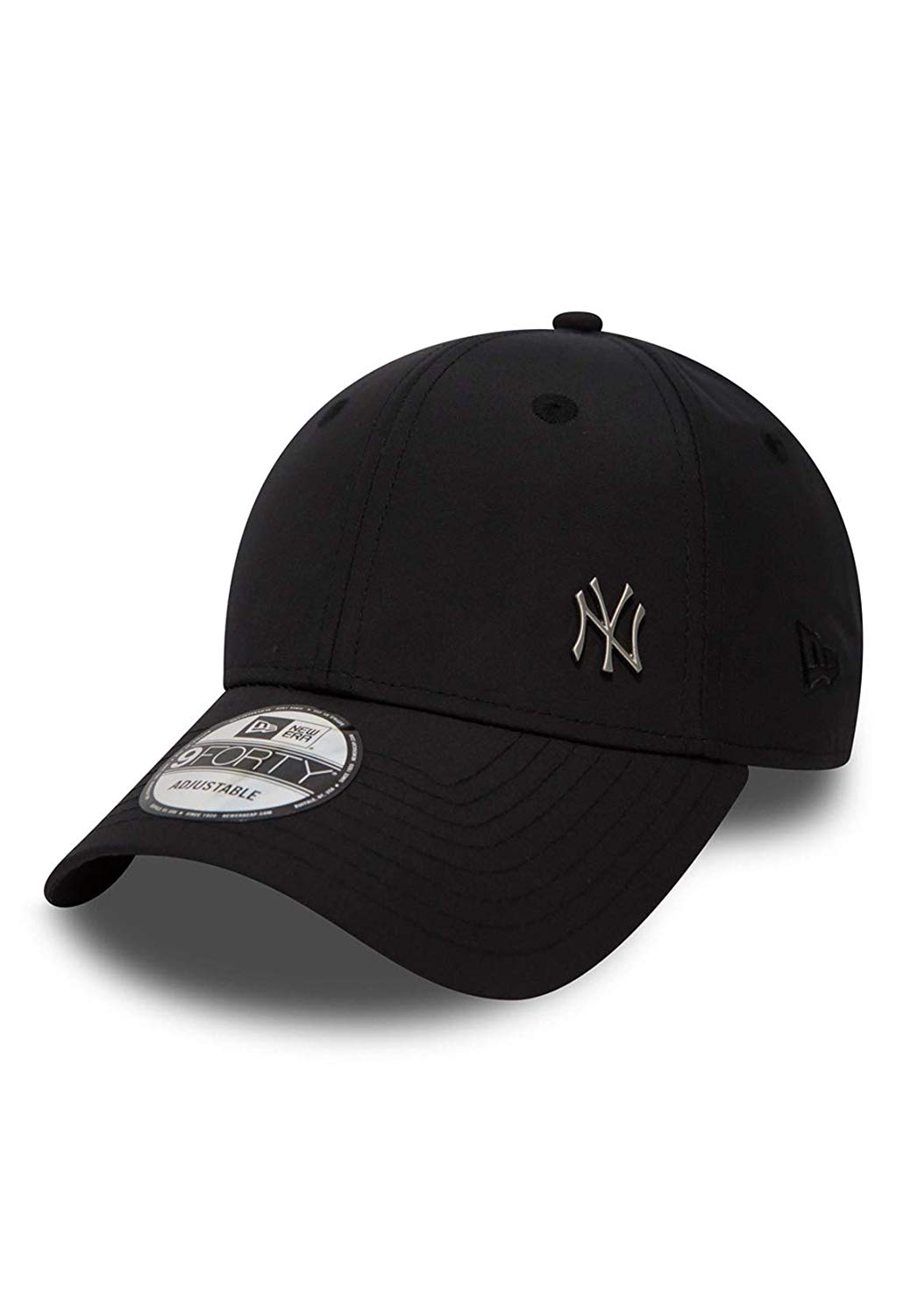 New Era Unisex Mlb Flawless Logo Basic 9Forty Cap, New York Yankees - Black