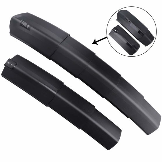 CHUER Bike Mudguard, 2 Pcs Retractable Road Mountain Bike Bicycle Cycling Tire Front/Rear Mud Guards Mudguard Fenders Set Cycling Accessory Bike Road Bike MTB