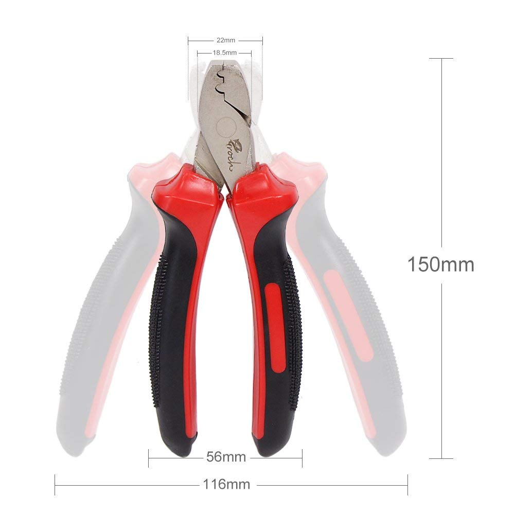 Croch Clamping Sleeve Set Pliers Fishing Pliers 300 Crimp Sleeves in 7 Different Sizes - Image 3