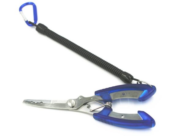 Milepet Stainless Steel Fish Lip Grip and Fishing Pliers with Lanyard fish Tool Sets for One-Hand Operated Fish Holder/Split Ring/Braid Cutter/Hook Remover - Image 4
