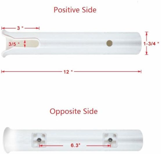 BigTron Fishing Rod Holder, Polyamide Plastic Boat Rod Holder Single Tubes Vertical Mounting for Yacht/Kayak/Wall - Image 3