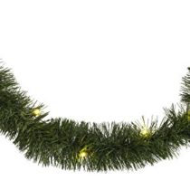 Heitmann Deco Atmospheric fir Garland with LED-Lighting - Green - Christmas - for interiors - Natural Deco