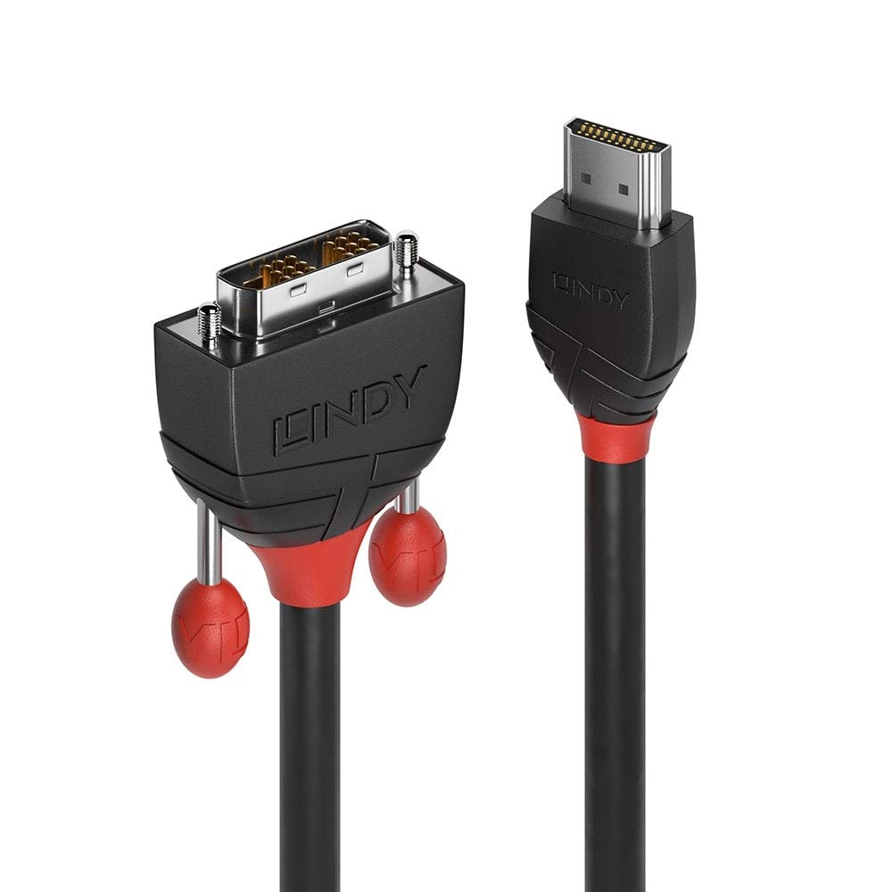 LINDY 1 m HDMI to DVI Cable - Black