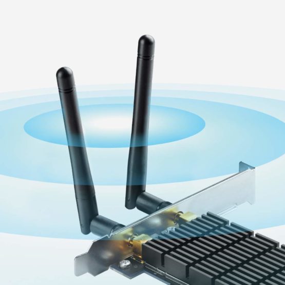 TP-Link ARCHER T6E 1300 Mbps WLAN PCIe Card, Black - Image 3