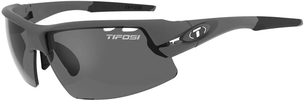 TIFOSI Crit Matte Gunmetal Polarised Fototec Photochromic Smoke Lens Sunglasses: Adaptive lenses