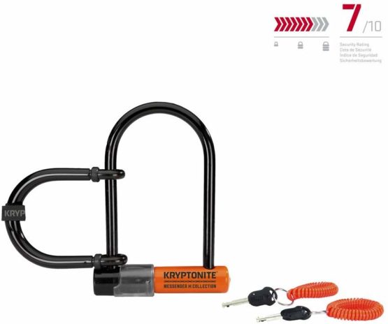 Kryptonite Messenger Mini+ Plus Wheel Extender Bicycle U-Lock