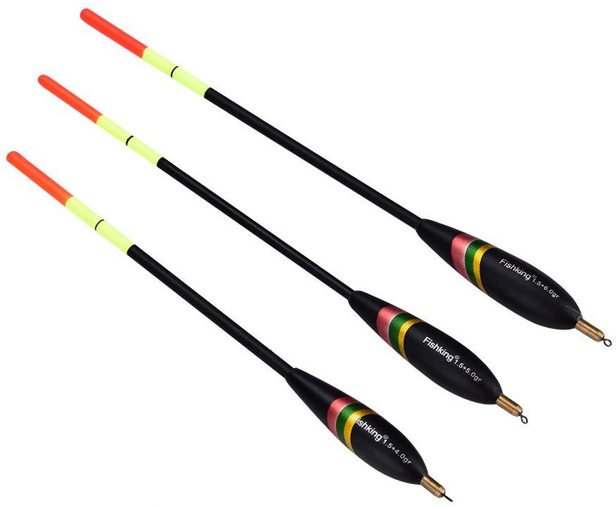 Alomejor 3Pcs Coarse Fishing Tackle Floats Set Assorted Sizes Fishing Lure Floats Bobbers Fishing Floats 1.5+6g 1.5+5g 1.5+4g - Image 2