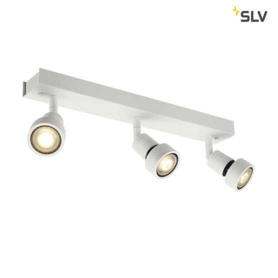 SLV Puri 3 / Internal Illumination, Surface, Wall-Mounted Light, Ceiling Spotlight / GU10 50W White, Aluminium, 50 W - Image 3
