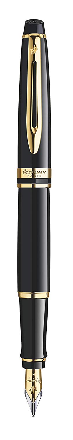 Waterman Expert Fountain Pen, Glossy Black | Gold Attributes, Fine Nib - Image 4