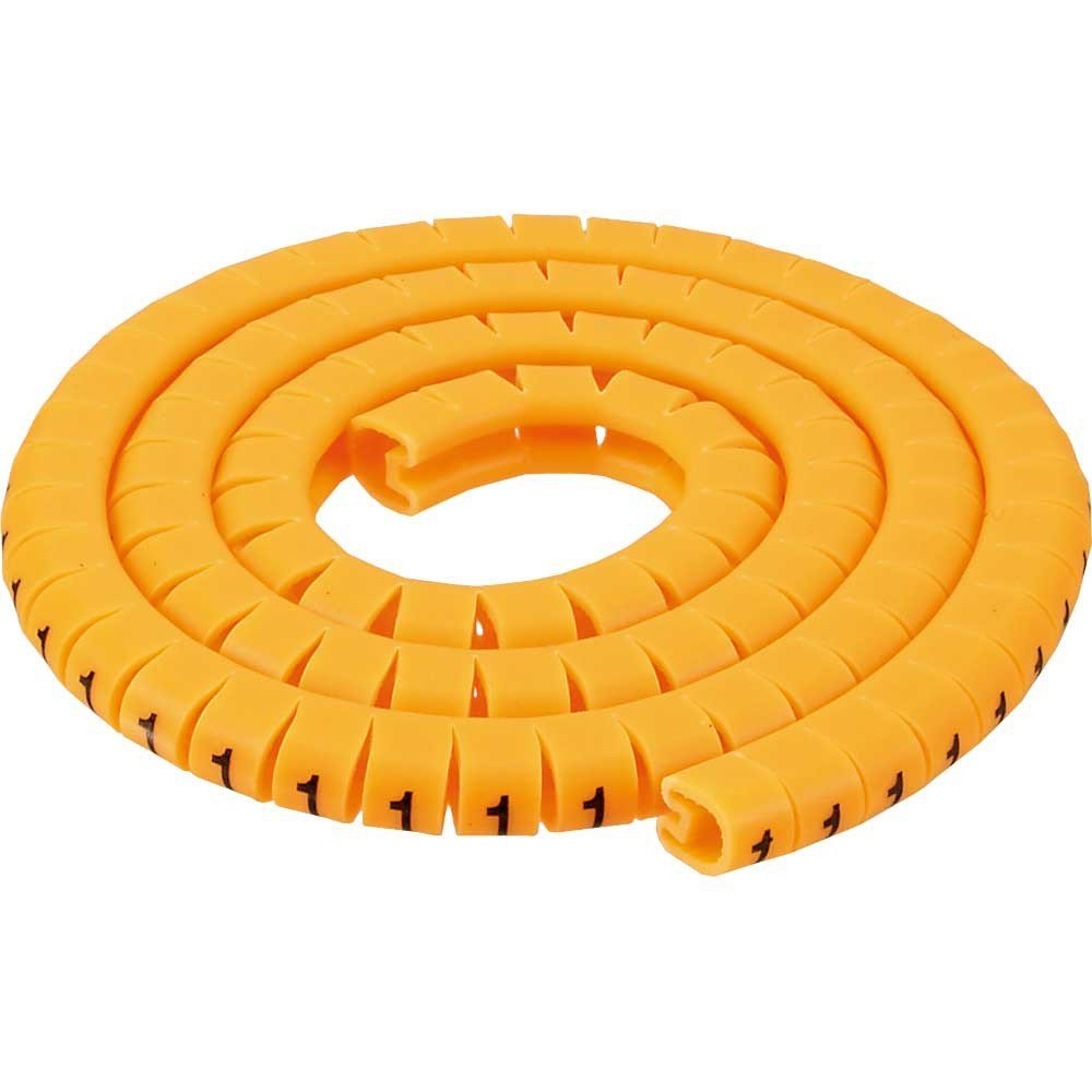 InLine® 59961G Pack of 1000 Cable Markers 5.2-10 mm No. 0-9, yellow