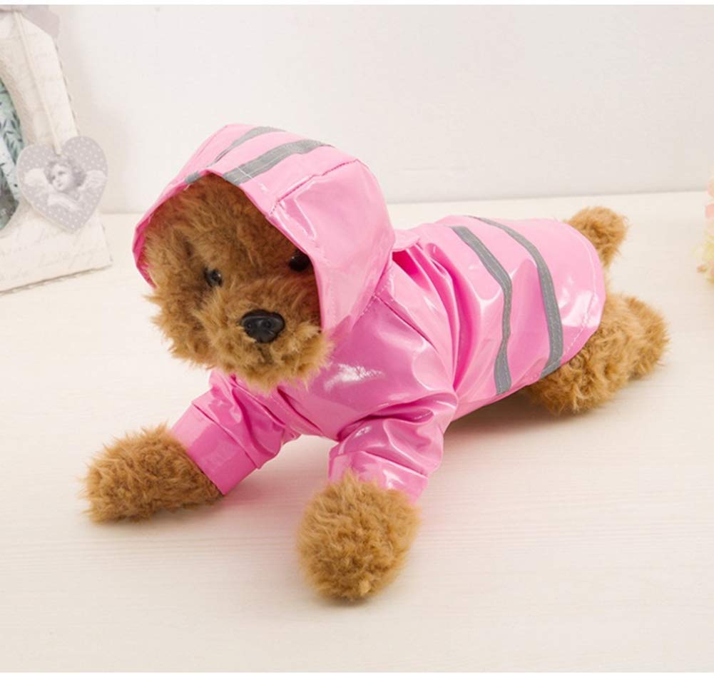 Outdoor Puppy Pet Rain Coat with Hood Waterproof Jackets PU Reflective Raincoat for Dogs Cats Apparel Clothes - Image 3