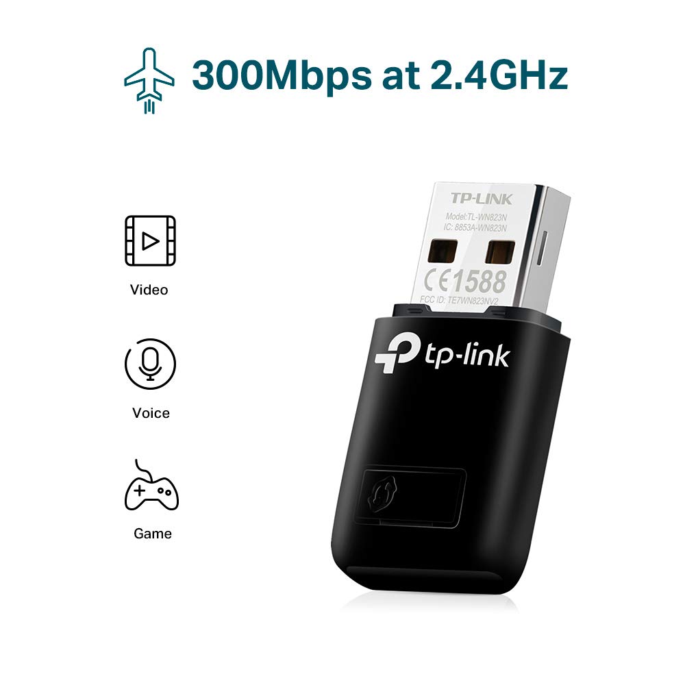 TP-Link TL-WN823N Mini USB WiFi Adapter for PC USB WiFi Dongle for PC Windows 11/10/8.1/8/7/XP, Mac OS, Linux, SoftAP Mode - Image 4
