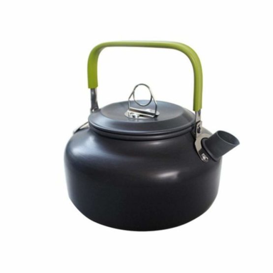 JZK Camp Cookware 2-3 People Set, Pan Pot Teapot Lightweight Outdoor Portable Camping Cooker Set for Trekking Hiking BBQ Picnic Campfire - Image 4