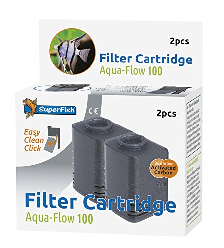 Superfish Aqua Flow 100 Easy Click Cartridge (2Pk) - Packaging May Vary,Black, 2 Stück (1er Pack) - Image 3