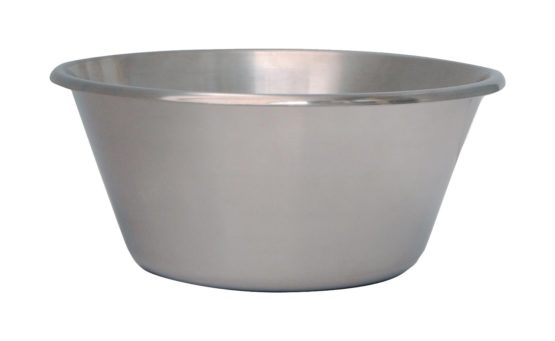 DE BUYER Professional - Flat bottom pastry bowl, round opened edge, Diamètre 16 cm
