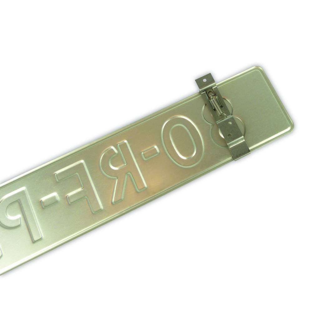 Carpoint Number Plate Clips Pack of 2, Aluminium - Image 2