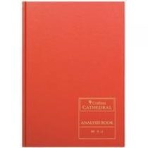 Collins 060335 Cathedral 69 Series Analysis Book, 96 Pages, Red