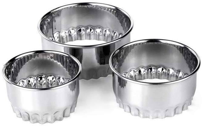 Tala Stainless Steel Crinkled Cutters, Set of 3 Cutters in Different Sizes - Image 2