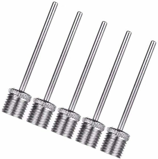 YARADECRO 5pcs Ball Pump Needles Sports Football Pin Inflating Valve Basketball Soccer Waterpolo Footpump Adapter(5 pieces)