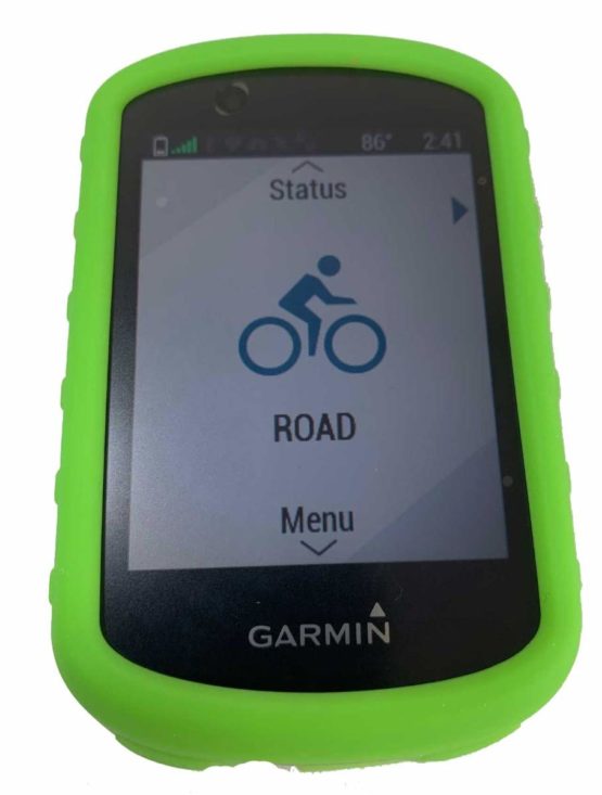 TUFF LUV Tough Silicone Case Cover With Screen Protector Compatible With Garmin Edge 530 - Green - Image 2
