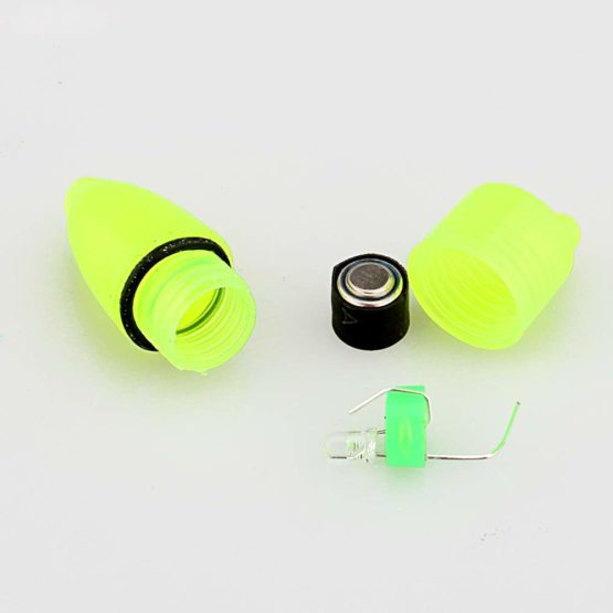 Set of 10 Fishing Alarm Light LED Twin Bells Fishing Tackle Night Fishing Accessory Portable Night Sea Fish Green Rod Clip Tip Fish Bait Alarm - Image 3