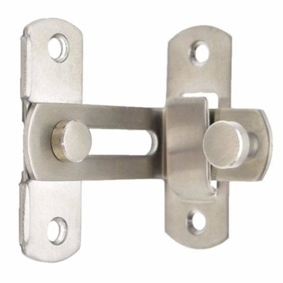 90 Degree Right Angle Door Latch Hasp Bending Latch Buckle Bolt Barn Sliding Lock Barrel Bolt with Screws for Toilet Doors and Windows - Image 3