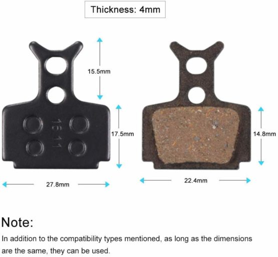 Alomejor Bicycle Disc Brake Pads for Formula R1, R1R, RO, RX, T1 and for The Mega, The One, The One FR, CR3, C1 - Image 3