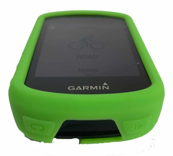 TUFF LUV Tough Silicone Case Cover With Screen Protector Compatible With Garmin Edge 530 - Green - Image 3
