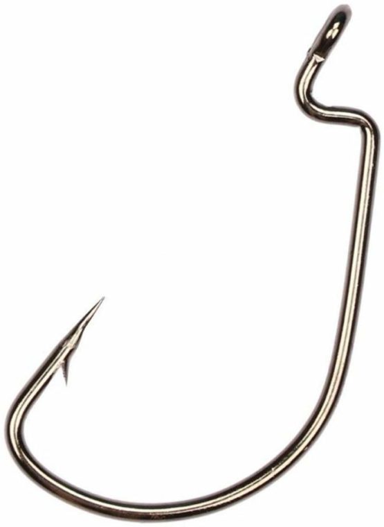 Toasis Wide Gap Offset Soft Lure Worm Hooks Assorted Sizes Pack of 50pcs - Image 2