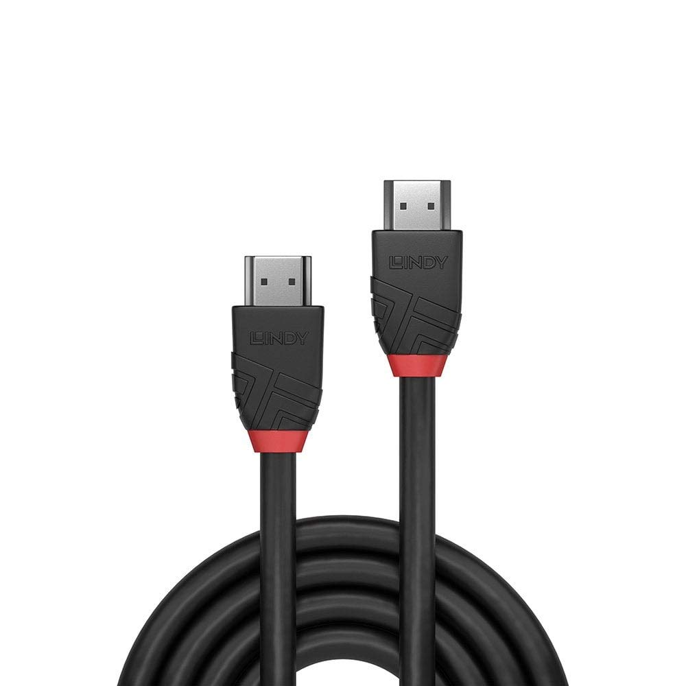 Lindy 1m High Speed HDMI Cable, Black Line, with Ethernet - Image 2