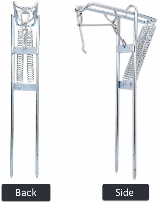 Fishing Rod Holder Adjustable Fishing Rod Bracket Dual Spring Stainless Steel Fishing Pole Holder Stand Accessory - Image 4