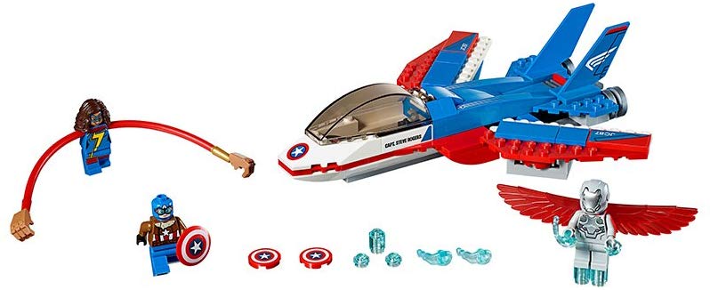 LEGO 76076 "Captain America Jet Pursuit" Building Toy - Image 3