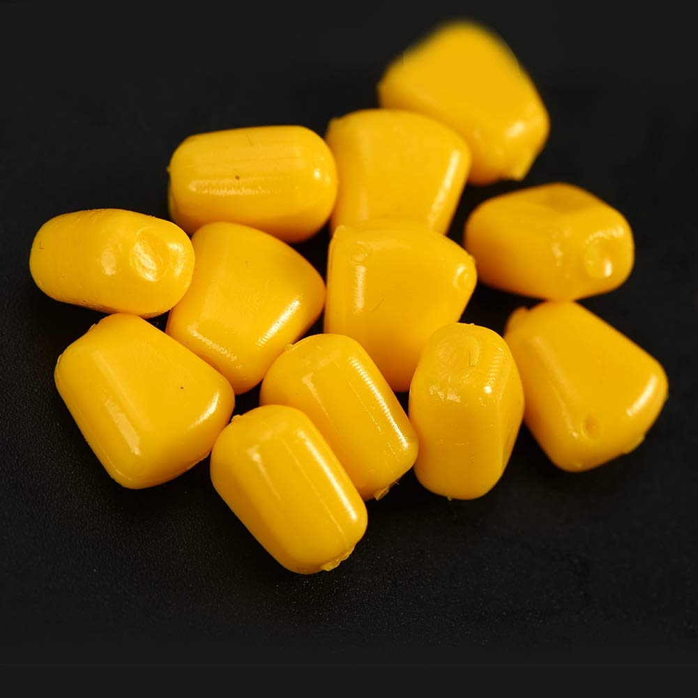 VGEBY1 Fishing Artificial Corn Lure, 50Pcs/Bag Outdoor Freshwater Artificial Corn for Fishing Lures, Yellow - Image 2