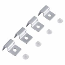 Pack Of 4 Stainless Steel Aquarium Fish Tank Glass Cover Clip Support Holder for Protecting(6Mm)