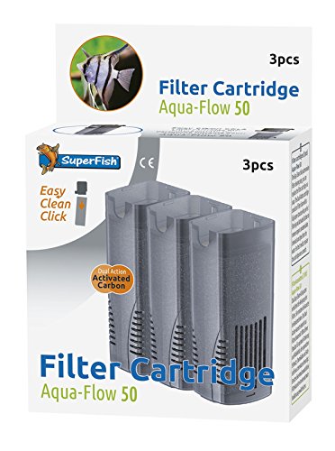 Superfish Aqua Flow 100 Easy Click Cartridge (2Pk) - Packaging May Vary,Black, 2 Stück (1er Pack) - Image 2