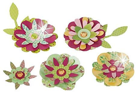 Ursus 23230099 - Paper Blossoms 220 x x Dance Fancy Flowers, Gem Stone and Half Pearls - Image 2