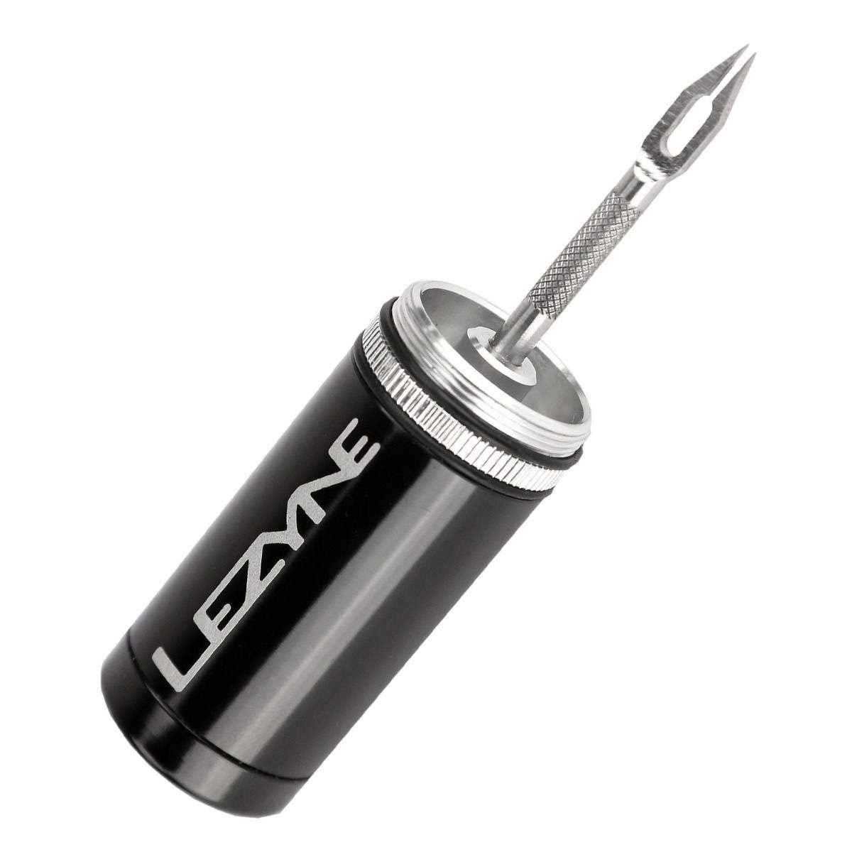 Lezyne Tubeless Plug and Reamer Kit Bike Puncture Repair - Black