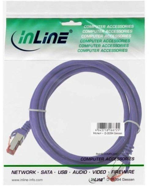 Intos Patch Cable 250 mhz Patch Cable Purple Kat6 S-FTP 2.0 M - Image 2