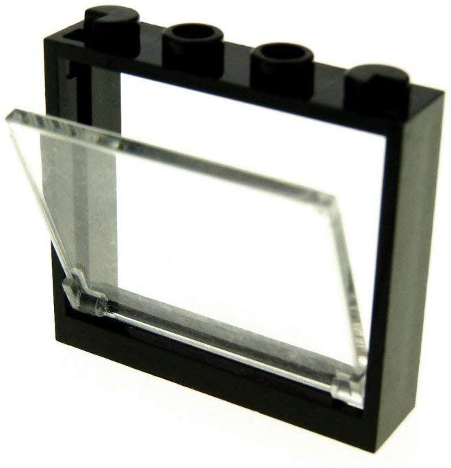 LEGO Windows 1 x 4 x 3 White With Trans-Clear Inserts (PACK OF 4)