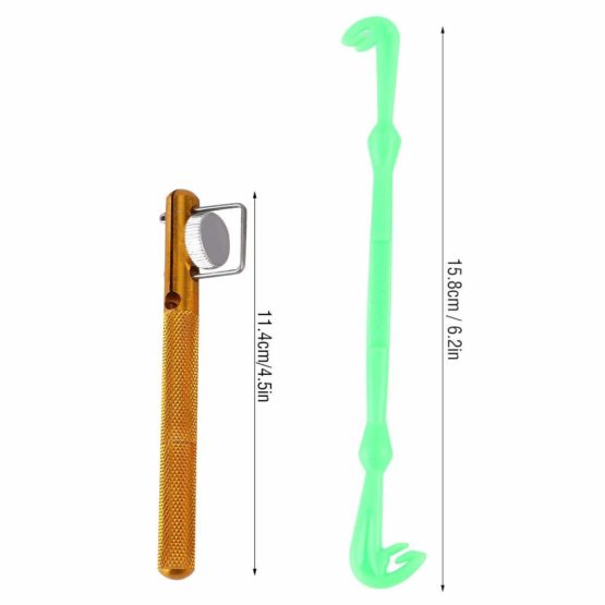 Fishing Knot Tool& Hook Remover Set, 3PCS Fishing Quick Nail Knot Tying Tool Dehooker Disgorger Detacher Fishing Tackle Tool - Image 2