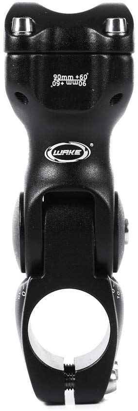 FOMTOR Bike Adjustable Stem 25.4mm 0~60 Degree WAKE Adjustable Handlebar Stem for Mountain Bike Road MTB (25.4mm x 110mm,Black) - Image 2