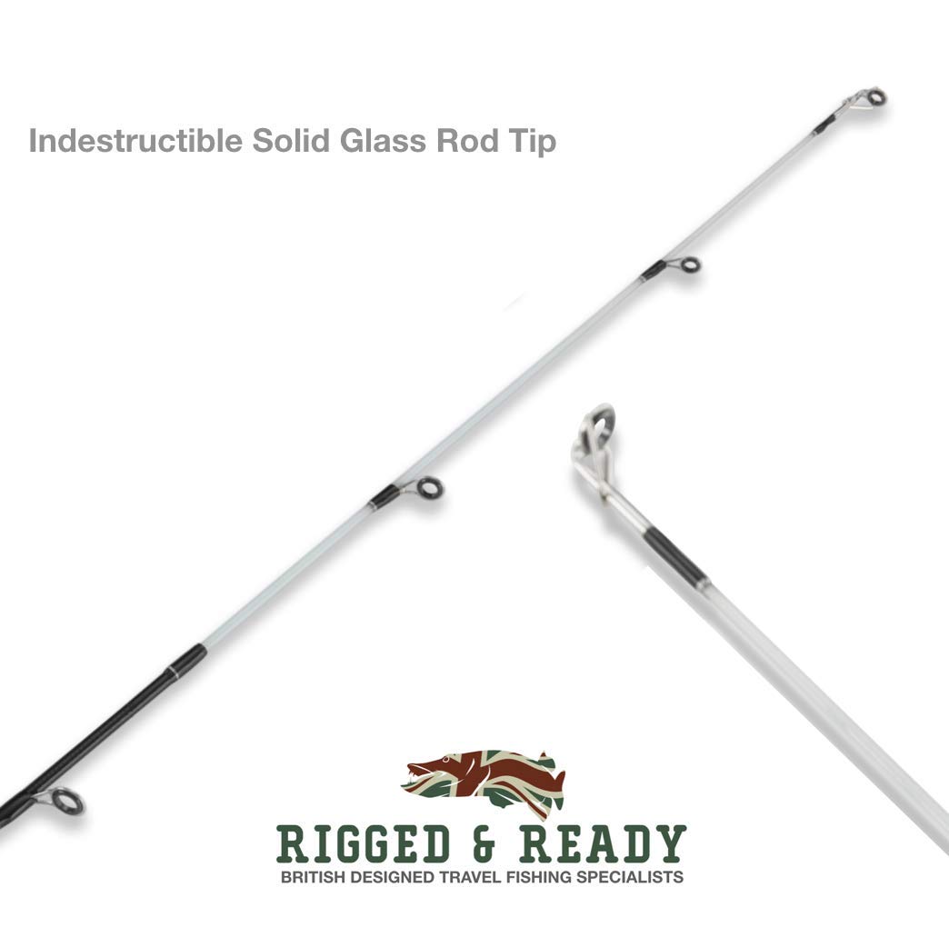 Rigged and Ready Smuggler 6 Travel Fishing Rod & Case. Compact medium length 7.3’ (215cm) rod, with 2 tips - Image 4