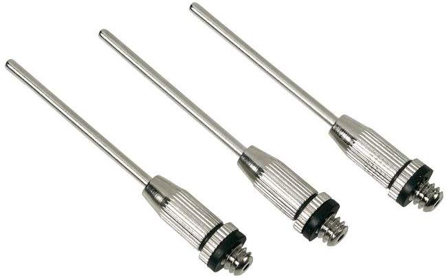 Erima 3-Piece Ball Inflating Needles - Shiny Silver