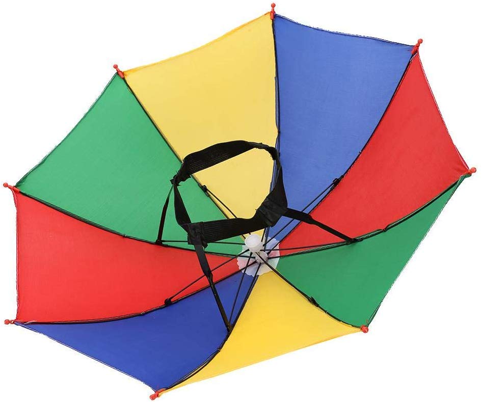 VGEBY Umbrella Hat, Multi Coloured Umbrella Hat Fancy Dress Accessory ...