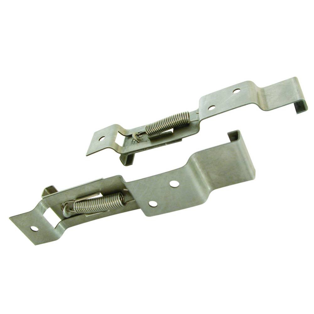Carpoint Number Plate Clips Pack of 2, Aluminium