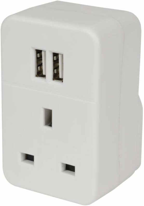 Mercury UK to Europe Travel Adaptor with Twin USB
