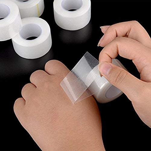 Whaline 6 Rolls Micropore Adhesive Tape, Clear Medical Tape Breathable