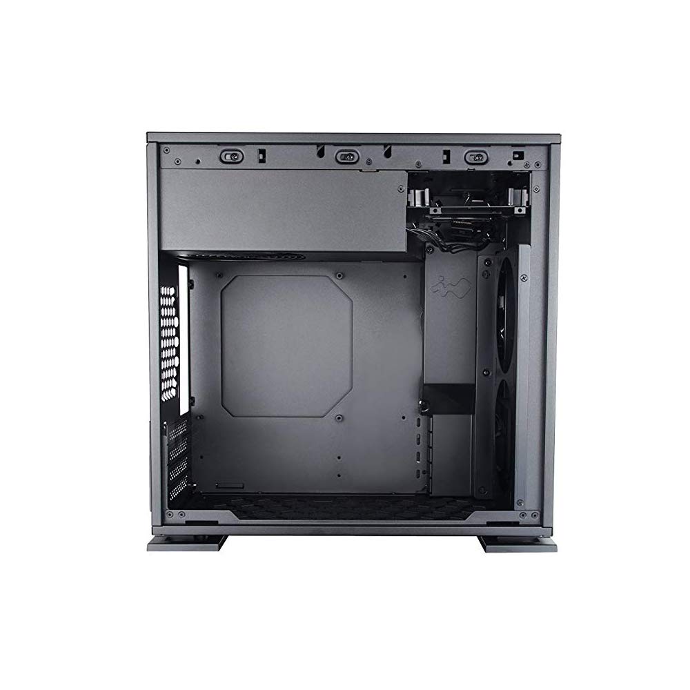 IN WIN MICRO ATX C 301 DETALLE FRONTAL ROJO/LATERAL CRISTAL TEMPLADO 3mm 1ACFAI-000050, Black, Mini Tower - Image 3