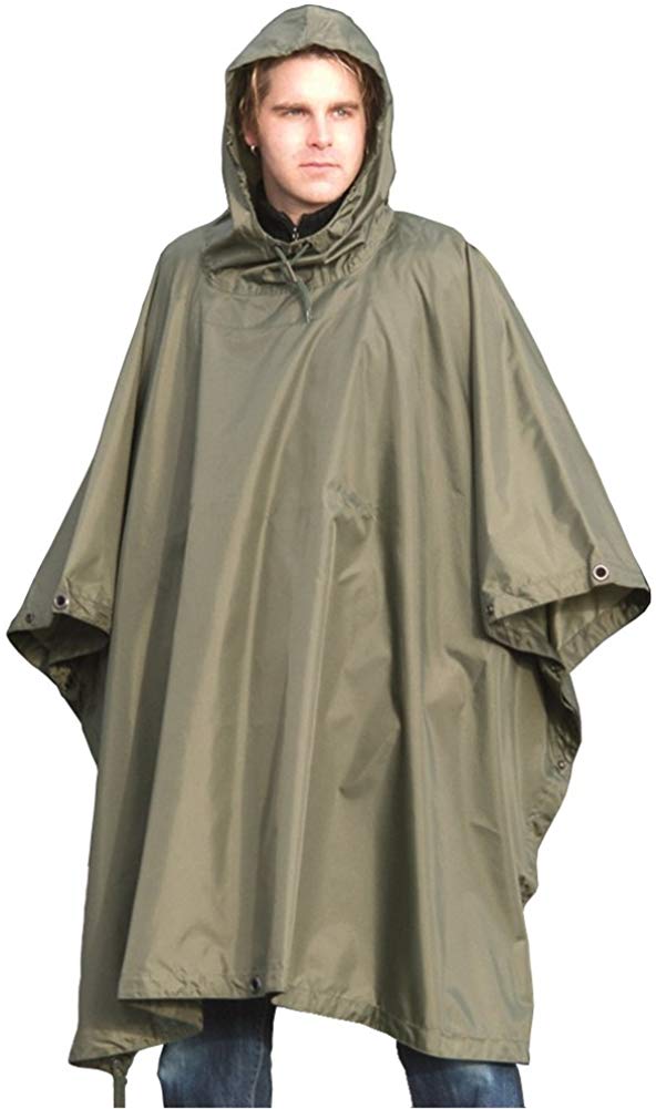 Mil-Tec Men's Poncho-10630001 Poncho, olive, One Size EU